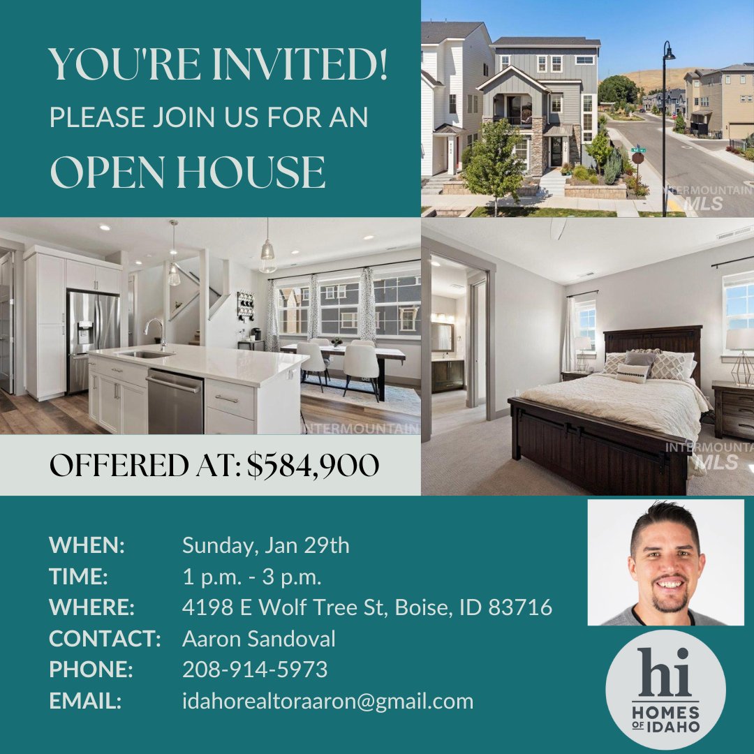 🔔Open House 🔔
📍4198 E Wolf Tree St, Boise, ID 83716
🕑Jan 29th 2023, 1pm-3pm

#harrisranch #idaho #boise #boiseidaho #meridianidaho #eagleidaho #nampaidaho #caldwellidaho #wilderidaho #treasurevalley #treasurevalleyrealestate
#treasurevalleyidaho #realestate #realtor