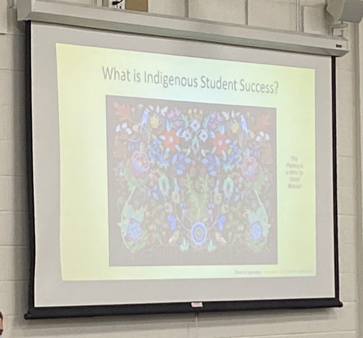 75jcb's tweet photo. What is Indigenous Student Success? Starting in the East, Preparing the Soil with Principal of Program @jessicaoutram as she models leadership of Indigenous Education with school administrators today. #LearningAsActionInReconciliation #Vision https://t.co/PPMQJQYBD4