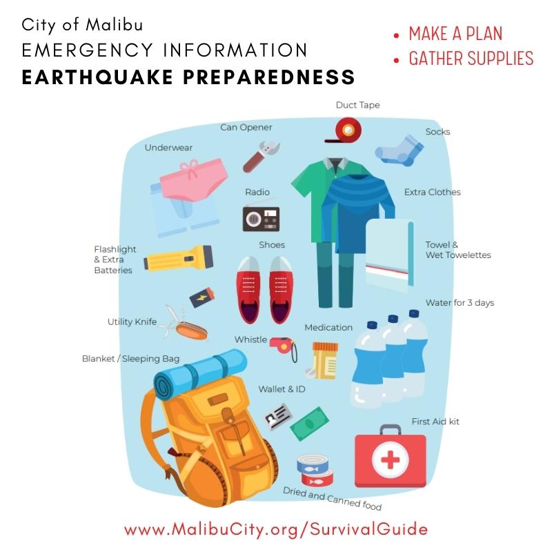 MalibuPublicSafety on X: #Malibu, minor #earthquakes are a great reminder  to check emergency supplies for battery, water & food expiration dates. If  you haven't yet, it's a great time to get started