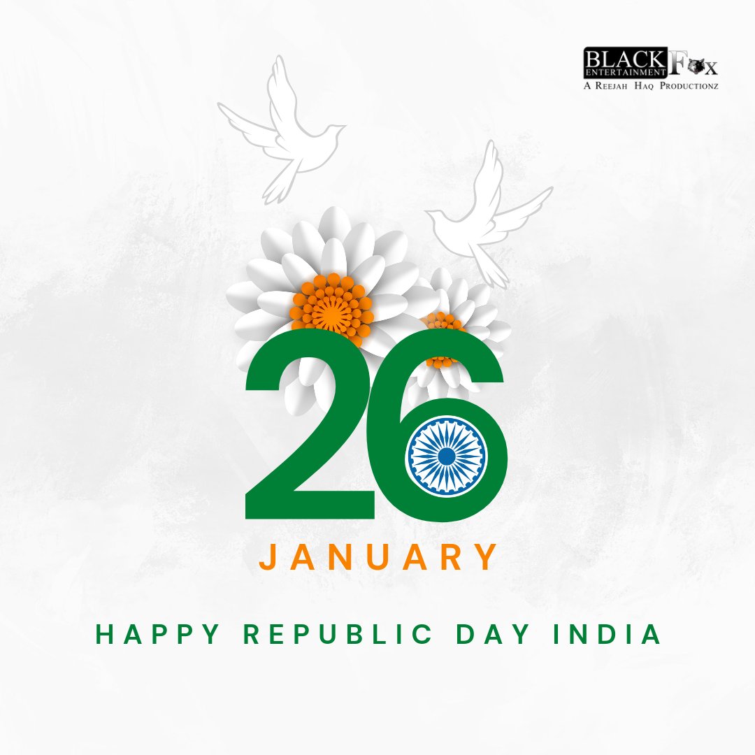 BFoxEntOfficial's tweet photo. Happy Republic Day
. 
. 
. 
. 
#HappyRepublicDay #RepublicDay2023 #RepublicDayIndia #26thJanuary #HappyRepublicDay2023 #happyrepublicdayindia https://t.co/UpLmBCgu3Z