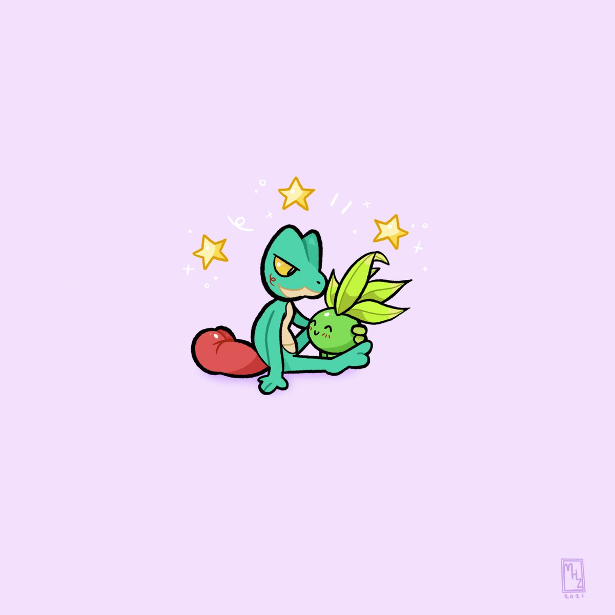 lil grass guys˚✧₊⁎🌿🌱⁎⁺˳✧༚ #pokemon