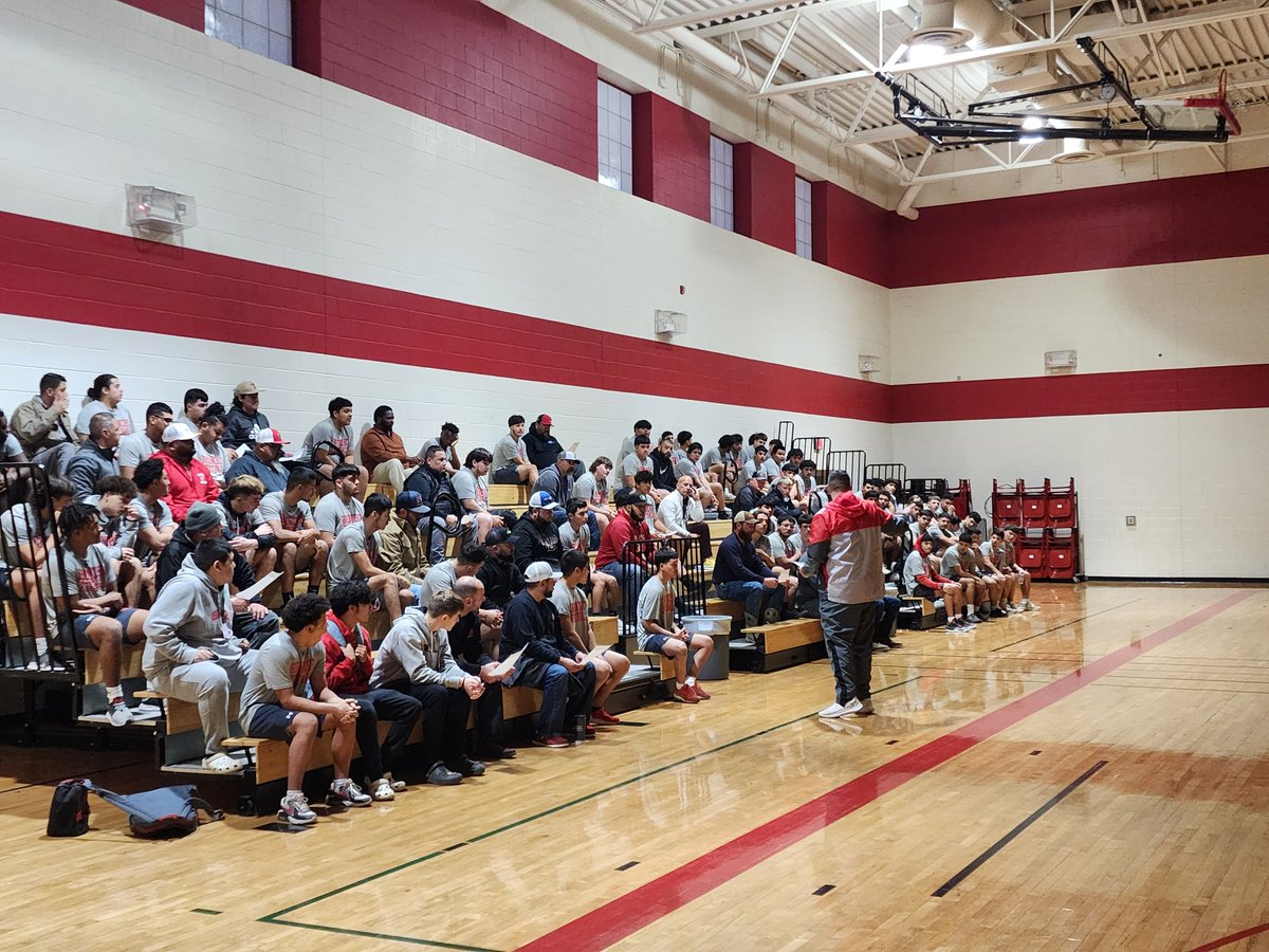 We tried something different today in our football program...we invited our dads to go through our '2 Words' character curriculum with their sons! The dads/sons did a GREAT job! We got better today in the game of life!  #LeadersLead