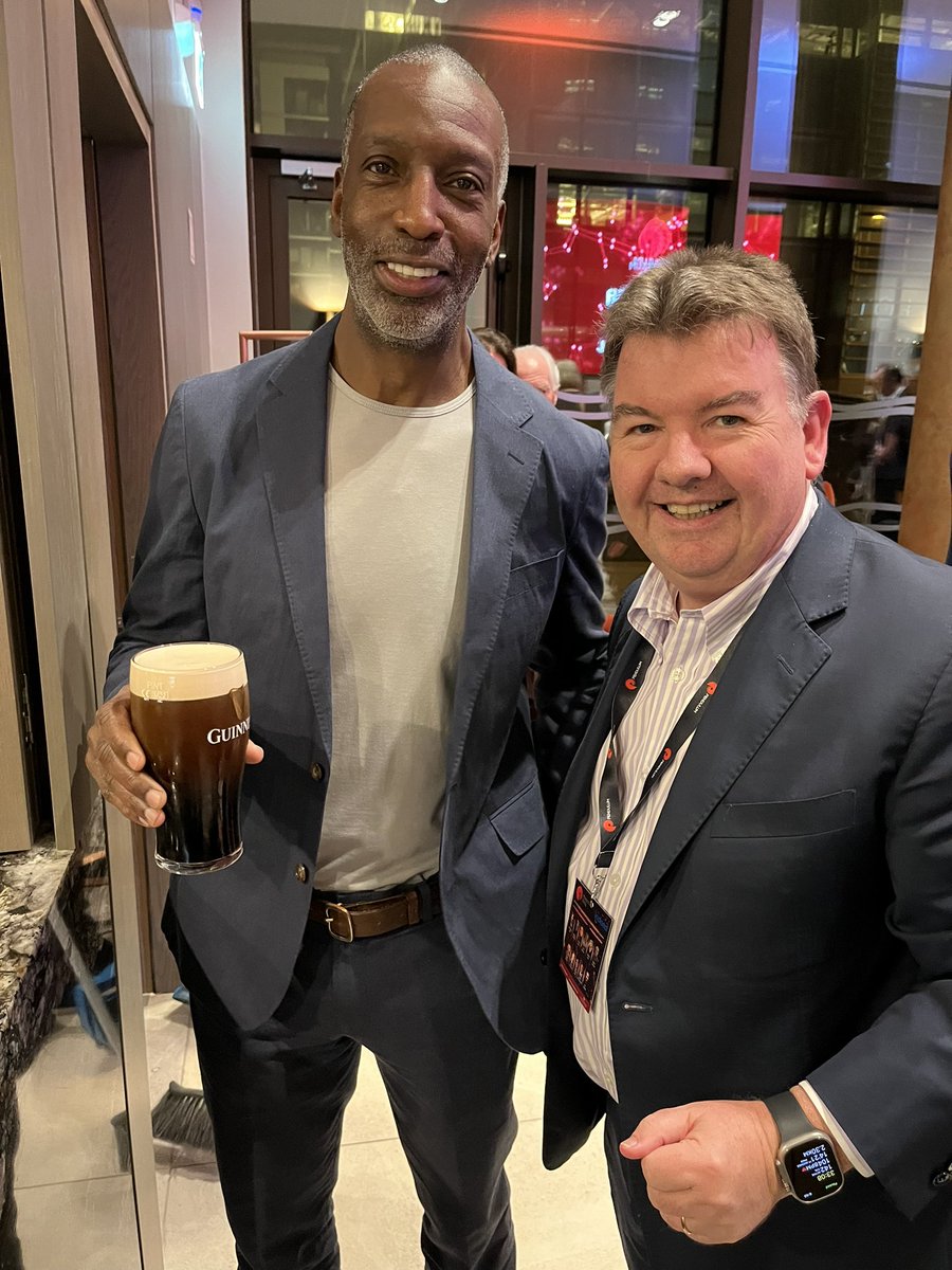 sheedyc's tweet photo. Great to witness your first pint of @GuinnessIreland  at @PendulumSummit. Thank you for an amazing presentation today @MJGold 👍☘️#goldshoes https://t.co/9iW6ht36qT