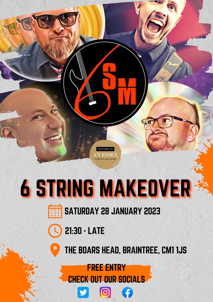 Here we go again!
ANOTHER January helping of 6SM! 
This time, we head to @babsboarshead to bring you a night of toe tappers, head bangers and floor fillers.

#seeyoudownthefront #livemusic #localvenue #grassrootsmusicvenues #supportyourlocal #paydayweekend #partyband