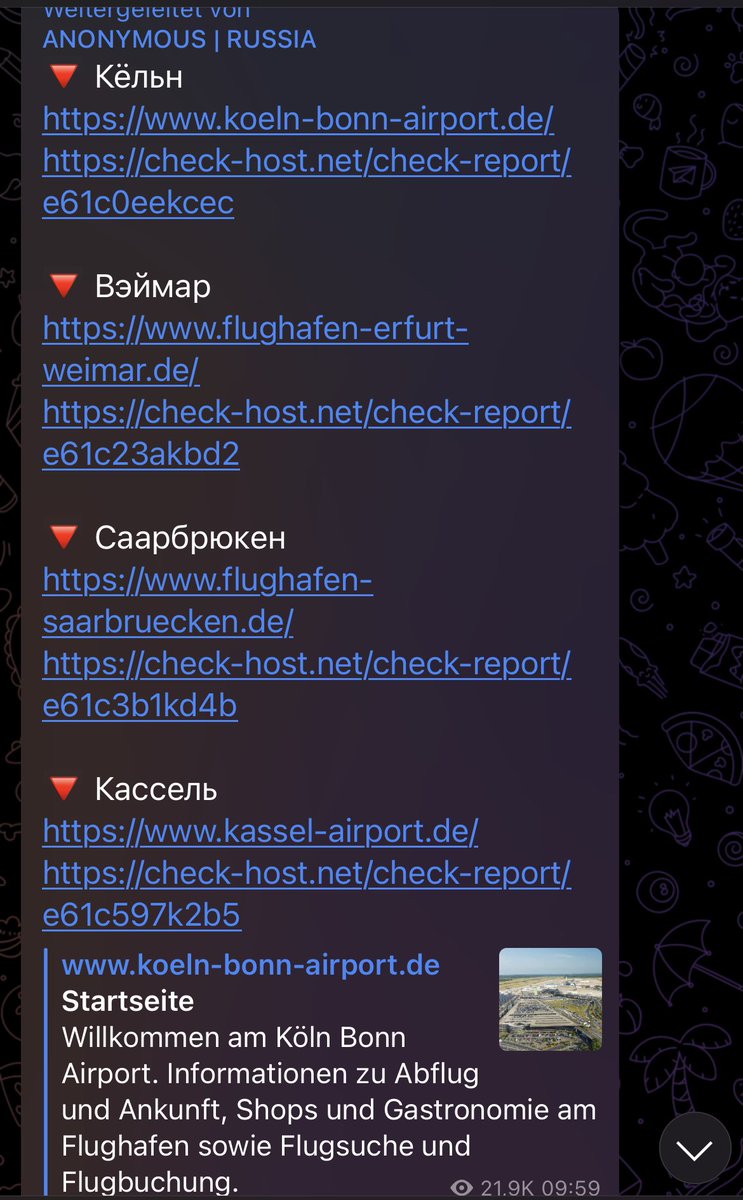 MatthiasNehls's tweet photo. Unter dem Hashtag #DeutschlandRIP läuft eine über Telegramm organisierte DDOS-Attacke durch eine
Prorussische Gruppe #killnet. Das Ziel sind viele deutsche Webseiten, unter anderem die des Bundes, Banken und Krankenhäuser, als Reaktion auf die Lieferung von Leopard Panzer https://t.co/8y5BNXgIJB