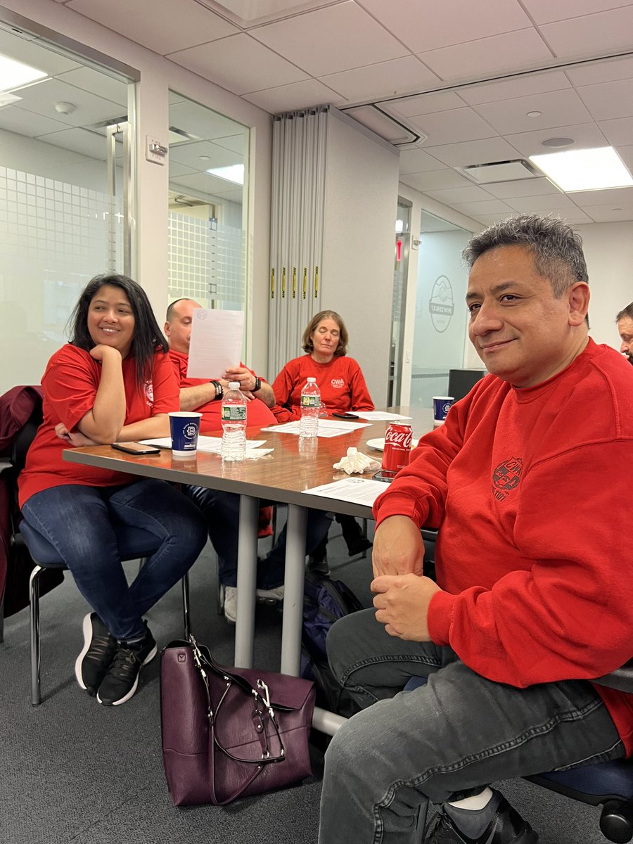 Nisansala &amp; Bertino, members from EZpass, attend their first <a href="/CWADistrict1/">CWA District 1</a> NYS LP meeting! Workers being empowered by growing the power of their union! <a href="/cwa1101/">CWA 1101</a> #ProtectEzPassWorkers