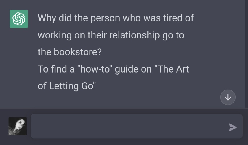 Kristinakefir's tweet photo. I asked it to recommend books on a sore subject. After a while, I tested its sense of humor. https://t.co/HYRmNjCri9