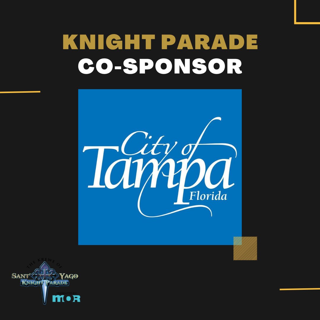 KSYKnightParade's tweet photo. We are so grateful for our co-sponsor, the City of Tampa, for supporting the Knight Parade all these years! The Krewe can attest, there's no better place to call home than Tampa Bay and Ybor CIty! 🙌 https://t.co/tLNLLSjxV2