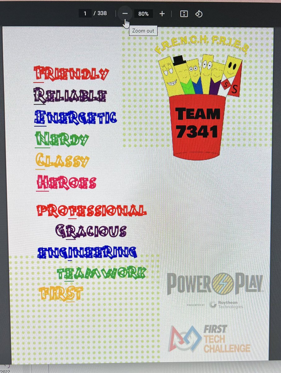 Our Engineering Notebook is finished (for now) and available for viewing  rb.gy/azpkqp @ftcfrenchfries <a href="/firstlikeagirl/">FIRSTLikeAGirl</a> <a href="/ftcteams/">FIRST Tech Challenge</a> <a href="/girlscoutscc/">Girl Scouts - Citrus</a> <a href="/insidefpl/">Florida Power & Light</a> <a href="/lockheedmartin/">Lockheed Martin</a> <a href="/pitscoed/">Pitsco Education</a> <a href="/revrobotics/">REV Robotics</a> <a href="/andymarkinc/">AndyMark Inc.</a>
