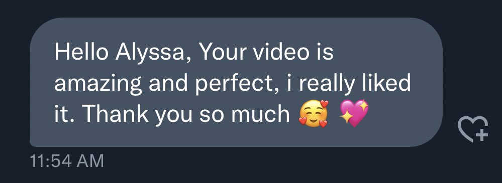 alyssagsocials's tweet image. Feedback from a deliverable I sent out this morning ✨

This is truly why I love UGC! Helping brands who truly have amazing products makes my entire month! 

#ugcwin #ugclife #UGCcontent