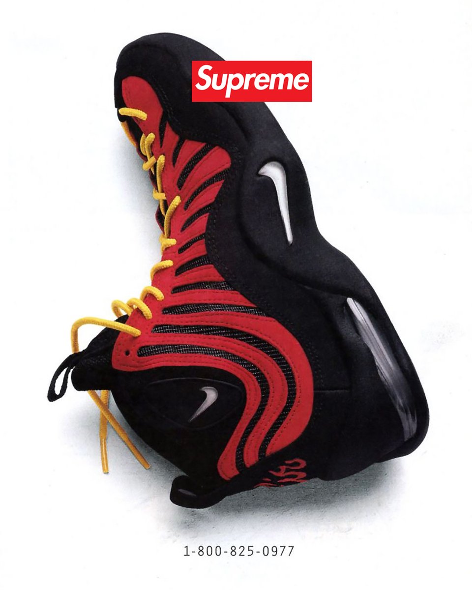 SneakerNews's tweet photo. Supreme x Nike Air Bakin' rumored to release in SS23 https://t.co/vuxqeWjrYH