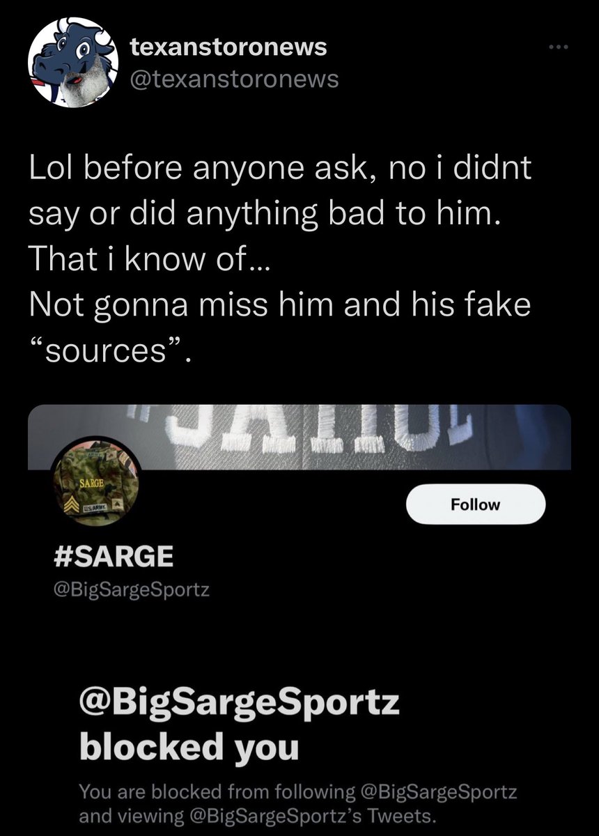 BigSargeSportz's tweet photo. AwwwwwwwโฆThey feelings really be hurtโฆItโs ok big guyโฆYou will get over it ๐คท๐พโโ๏ธ๐คท๐พโโ๏ธ๐คท๐พโโ๏ธ #Sarge #FakeSources https://t.co/f5cmanmvEY