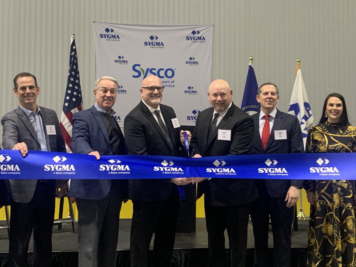 Congratulations to <a href="/TheSYGMANetwork/">The SYGMA Network</a> Kentucky, a <a href="/Sysco/">Sysco</a> company, on the ribbon cutting and celebration for their new 330,000-square-foot facility in Burlington! #ChooseNKY #EconDev