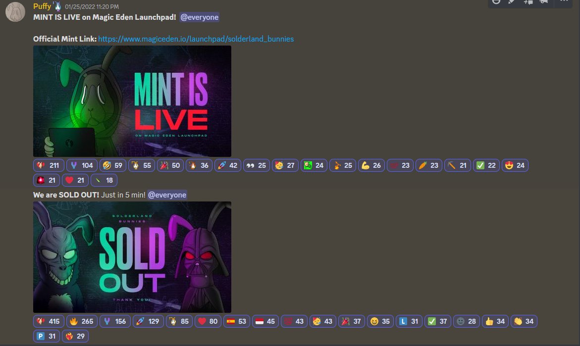 It's Solderland's 1 year anniversary today!🐰🦫

Thank you to everyone and the entire Solderland community for their dedicated support. We are here and moving on!

For our special announcement: discord.gg/Solderland