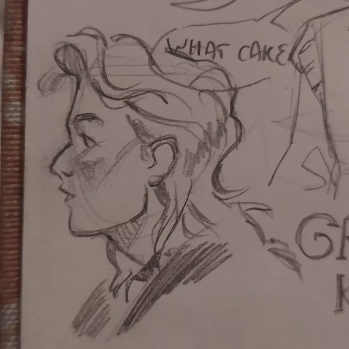 guess what my favourite angle of the face to draw is. you'll never get it 