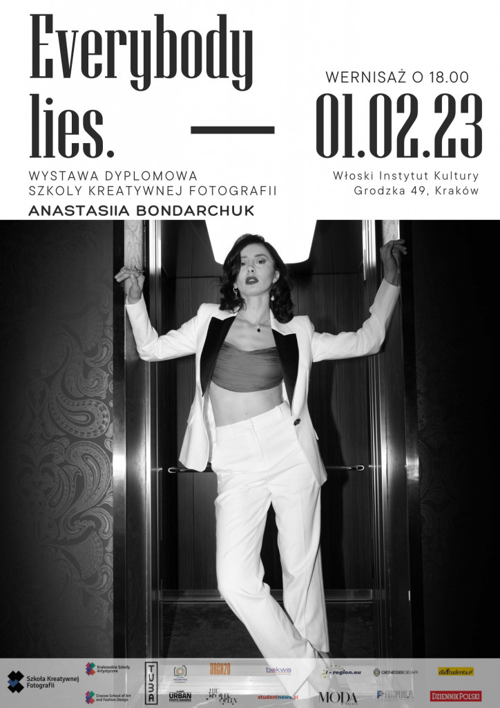 KSAkrakow's tweet photo. "Everybody lies" by Anastasiia Bondarchuk is the first exhibition from the cycle of diploma ones by Photography School SKF students. 
https://t.co/8F9bVglXR0
#photography #exhibition #cracow https://t.co/oTChDEC5qJ