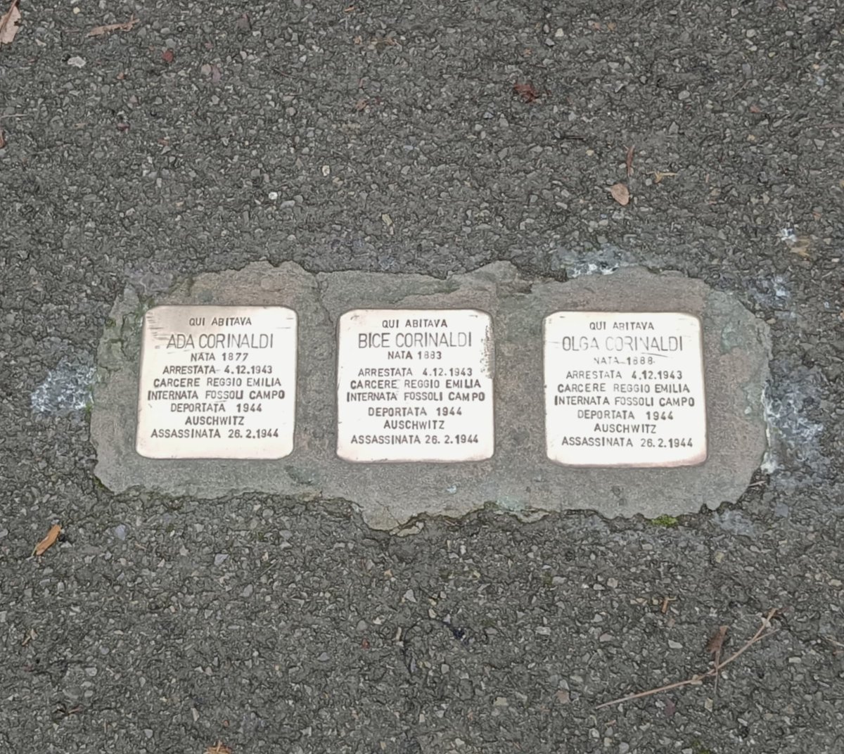 Continuano le adozioni delle pietre di inciampo.
Due nostre piccole fedelissime amiche, Bianca e Daria, anche nel 2023 hanno adottato le pietre di inciampo di Ada, Olga e Bice. Per non dimenticare.
Grazie!