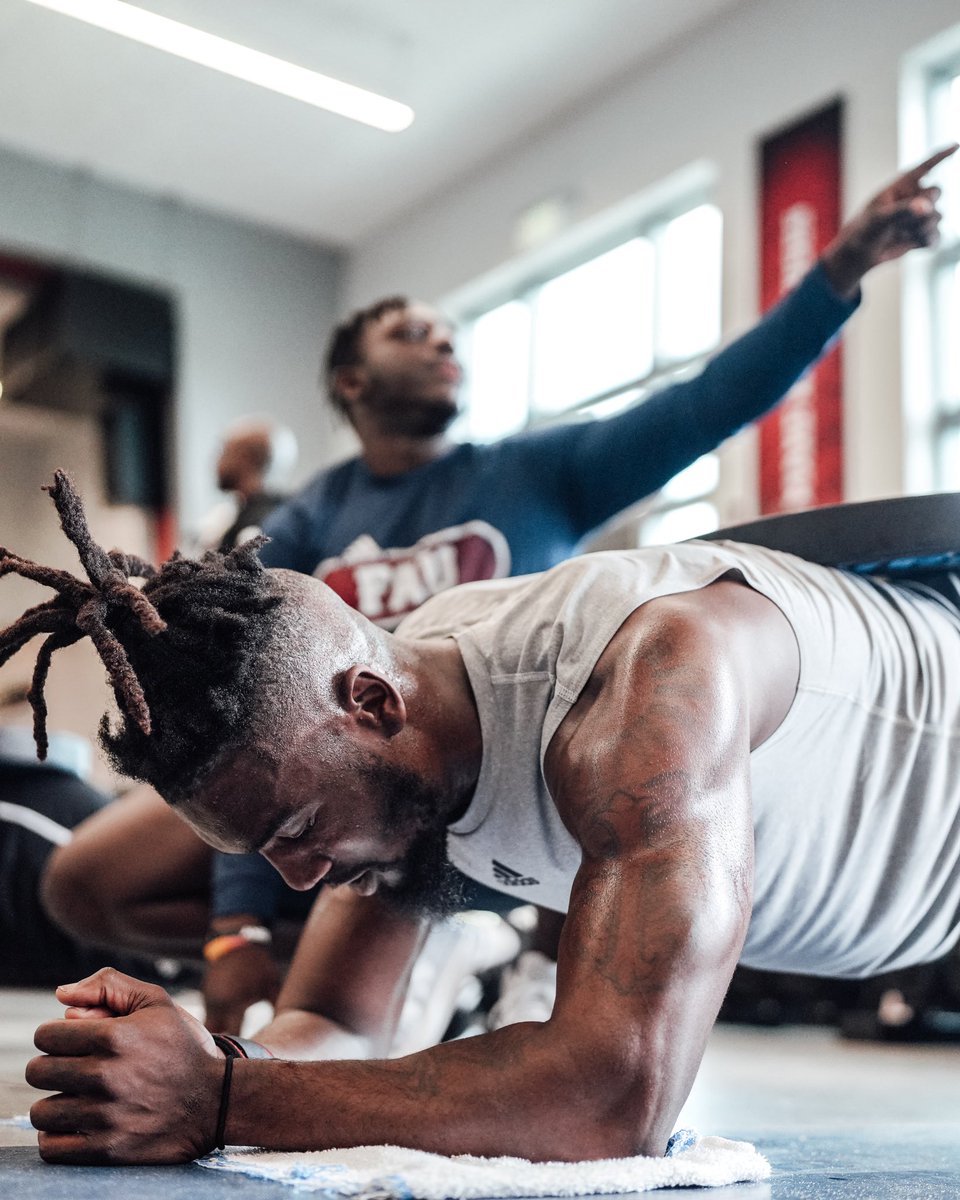 FAUFootball's tweet image. Greatness begins in the lab 🧪 

#WinningInParadise #Plus2