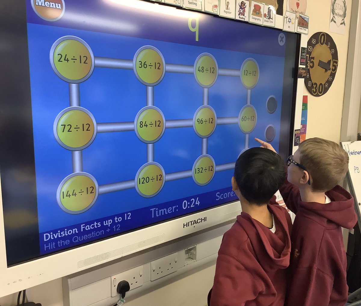 AllSaintsTraff's tweet photo. Lots of times tables practice in Year 4 #hitthebutton #multiplication #division #welovenumbers 🥰💪🏼🌟🔢 https://t.co/61UXapzjil