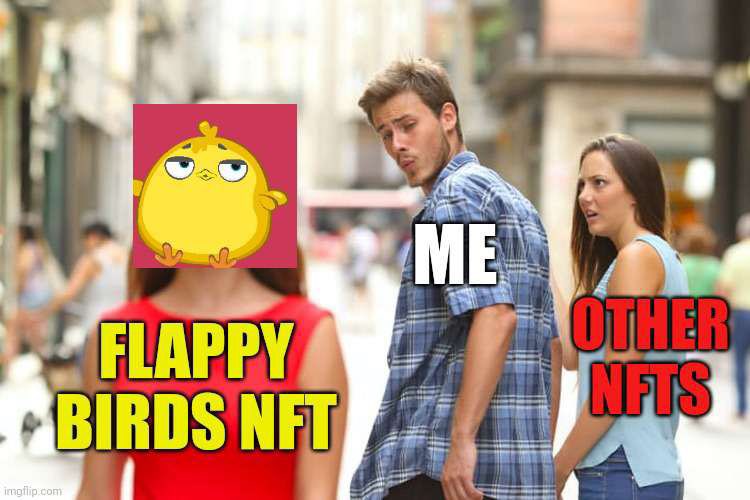 Here is a meme from our community by GamerFour! Our Discord is now open for 24 hours all new members will receive a whitelist! LFG! 👉 discord.gg/4YFYh4hy #NFT #NFTs #NFTArt #NFTCommunity #FlappyBirds #FlappyBird