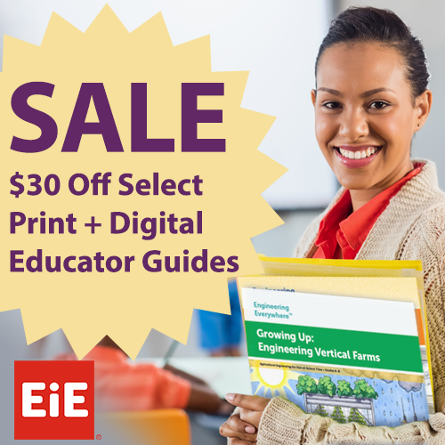 yesatmos's tweet image. Don&apos;t miss your chance! EiE&apos;s sale is still running. Now through February 10th, save $30 on select print + digital educator guides. Visit hubs.ly/Q01zfT7T0 to learn more and start shopping today.

#TeacherSale #STEMTeaching #TeachersGuide #ProductSale