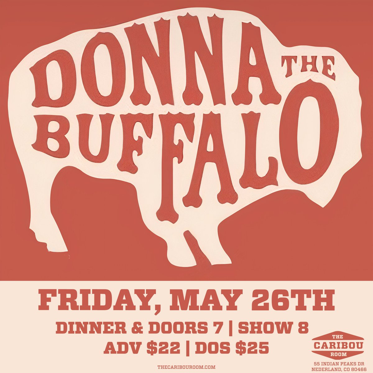 Roots music band, 🎻 🐃Donna the Buffalo return to The Caribou Room Friday 5/26!
🎫 on sale now -->bit.ly/3XG87my
#thecaribouroom #donnathebuffalo #rootsmusic #nederlandco #nederlandcolorado #bouldercolorado #coloradomusic #coloradomusicians #livemusicians
