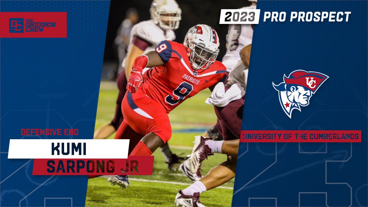 ⚠️ Attention Pro Scouts, Coaches, and GMs ⚠️

You need to look at 2023 Pro Prospect, Kumi Sarpong Jr <a href="/kxmisxrpong24/">The REAL Kumi Sarpong Jr.™️ 🇬🇭</a>, a DE from <a href="/UCPatriotFball/">UC Patriot Football</a>

#2023ProProspect #DraftTwitter #NFLDraft #CFL #XFL #USFL #ProFootball 🏈

👀 See our Interview: thegridironcrew.com/kumi-sarpong-j…