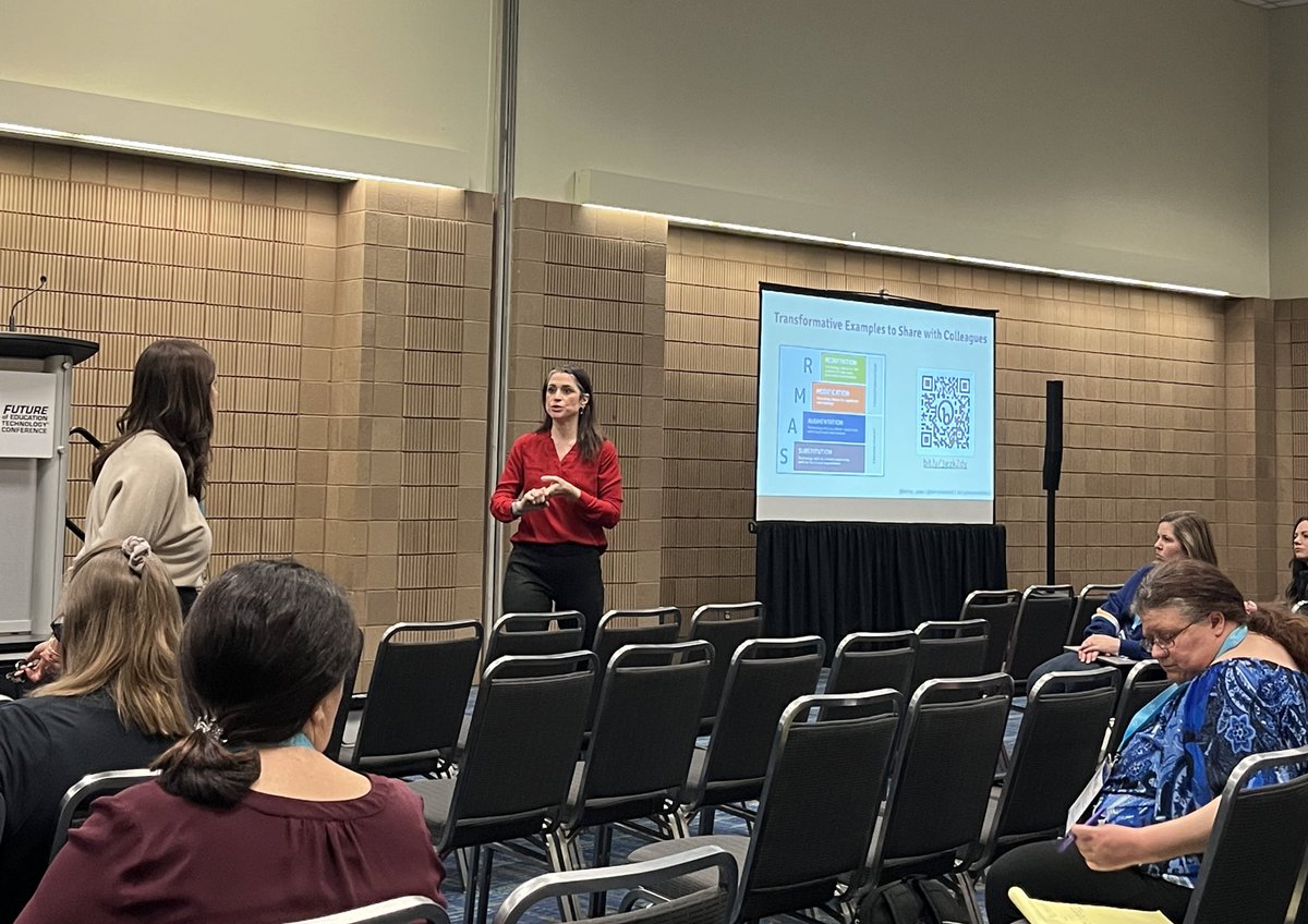 Mr_Sondgeroth's tweet photo. It’s always fun learning from @KerryHawk02 and listening to her speak! #fetc @fetc https://t.co/QWFG3Vyb5f