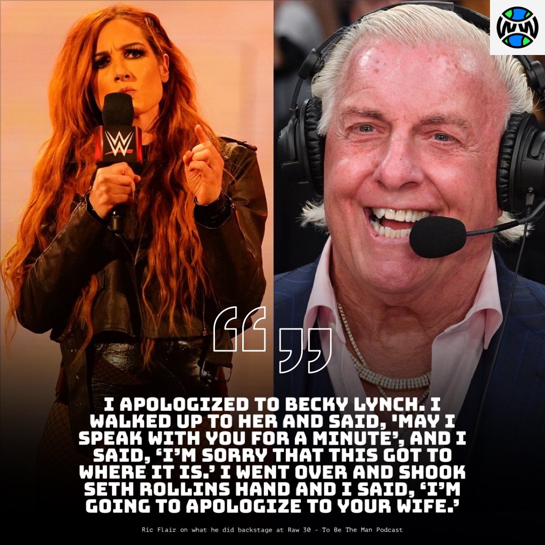 WrestlingWorldCC on X: Becky Lynch responds to Ric Flair https