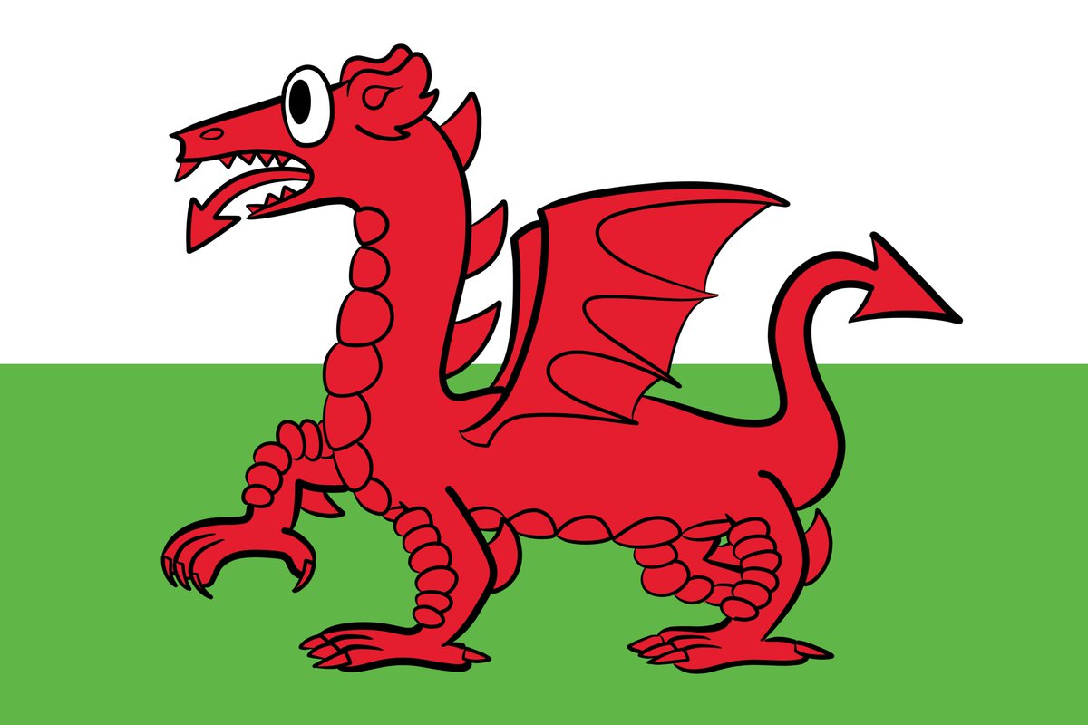 A good chunk of my heritage comes from Germany, Switzerland and the lesser known country south of England called Wales.

So, why not draw the flag as I would? Doesn't sound too bad, does it?

#dragons 
#WALES 
#Welsh 
#welshdragon