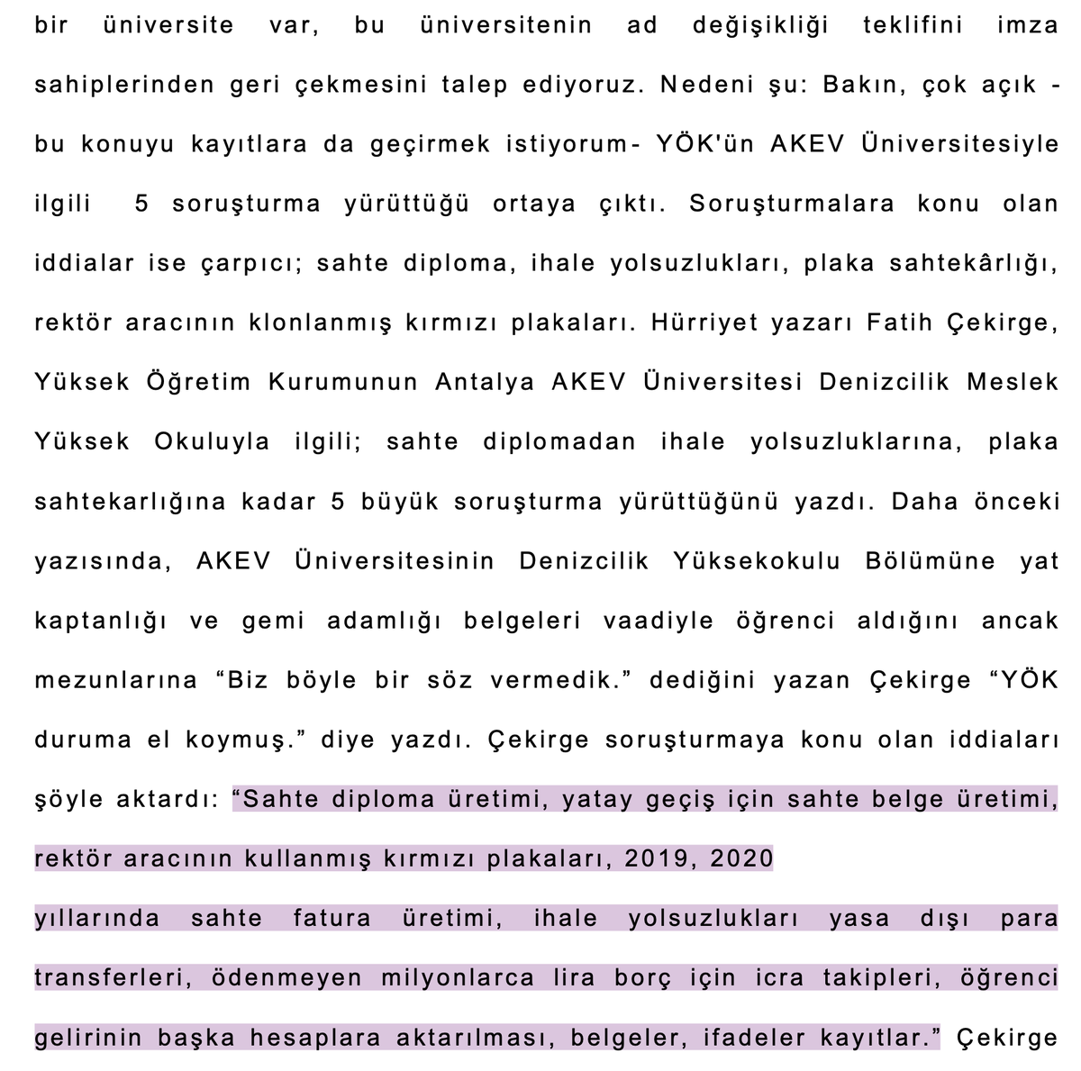 ezgimou's tweet photo. Vay arkadaş! Üniversite hakkında YÖK soruşturma başlatmış. AKP milletvekilleri eliyle üniversitenin adı değiştiriliyor. YÖK Başkanı orada, diyemiyor ki "canım kardeşim, şaibeli üniversitenin adını niye değiştiriyorsunuz?". Değiştirme gerekçesi de evlere şenlik: Turistik! https://t.co/vGwLOvcqLr