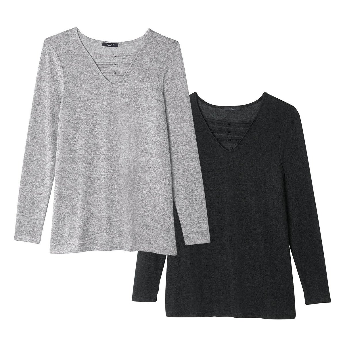 Maudies17Beauty's tweet photo. Check out 2 Pack Criss Cross Tops via @AvonInsider https://t.co/vwdCbMoBdv Effortless basics, refreshed! A pack of two low-key long-sleeve tops, detailed with a trio of crisscross details at the neckline. Available in black and gray. πππ $42.99 Buy now! #Avonreps #giftideas https://t.co/5WbI0MkVqP