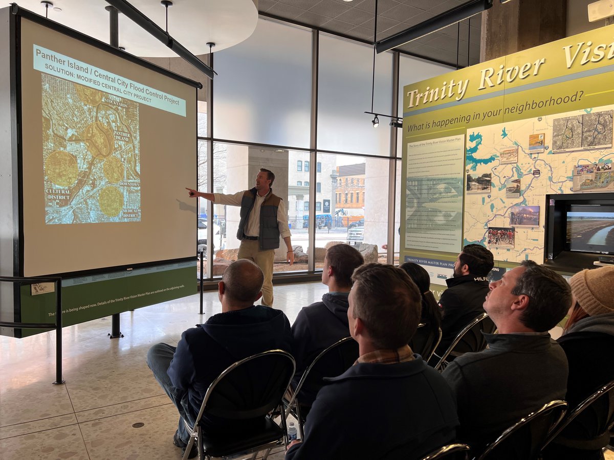 This morning the USACE Master Planning Principles Course received a project briefing on the Central City Flood Control Project at our downtown education center. Thank you all for joining us!