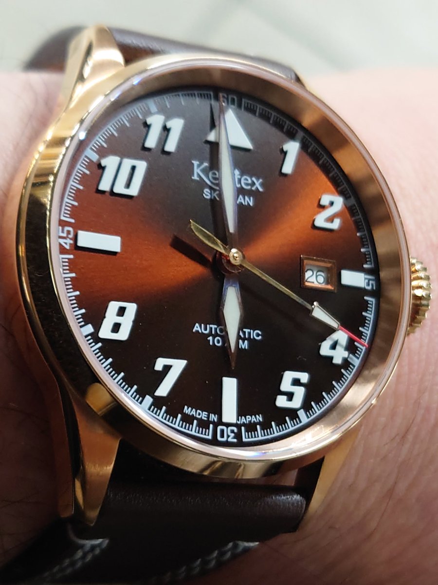 MillionsTwit's tweet image. 今日はソラオ君でwww

……これも３万円でお釣りが来る。
プアマンズザ・シチズンもそうだけど、こういうモデルがあるから沼るってのもあるんですよ……実にけしからん(´▽｀)www

#KENTEX