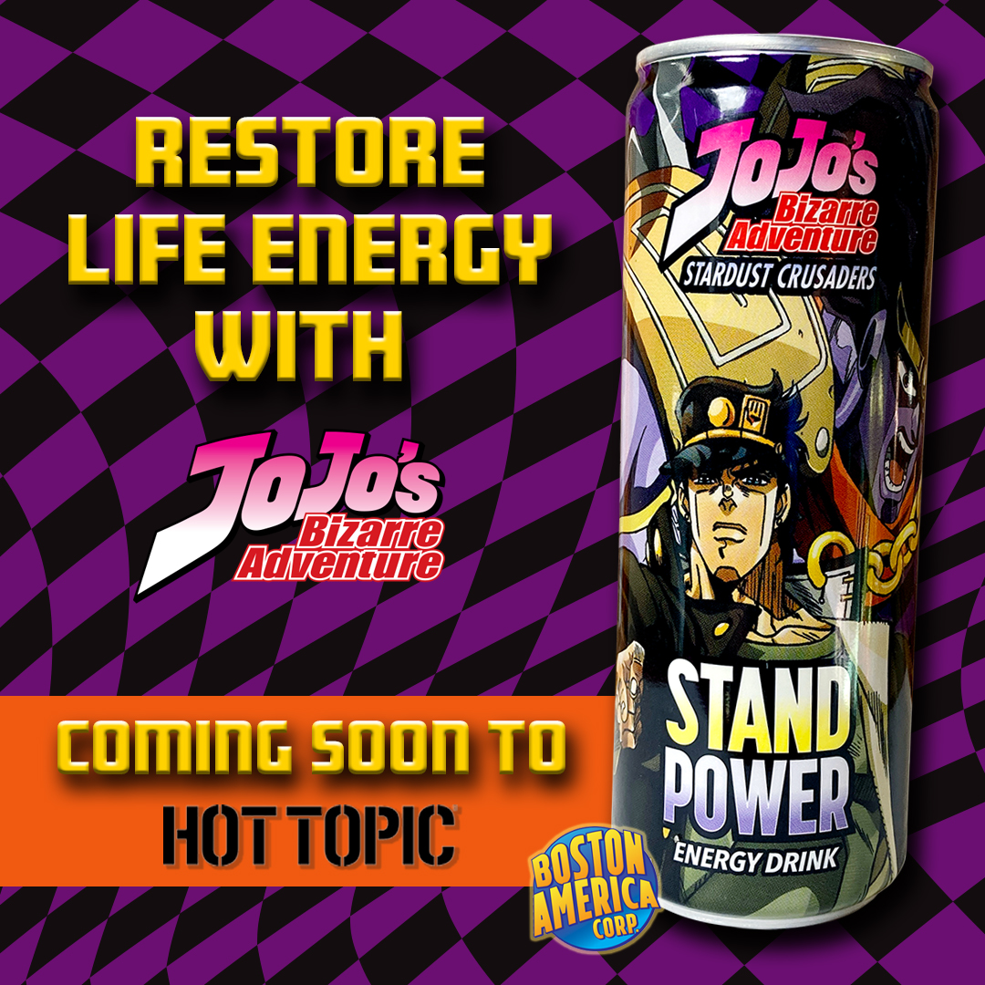 JoJo's Bizarre Adventure Stand Power Energy Drink - Boston America