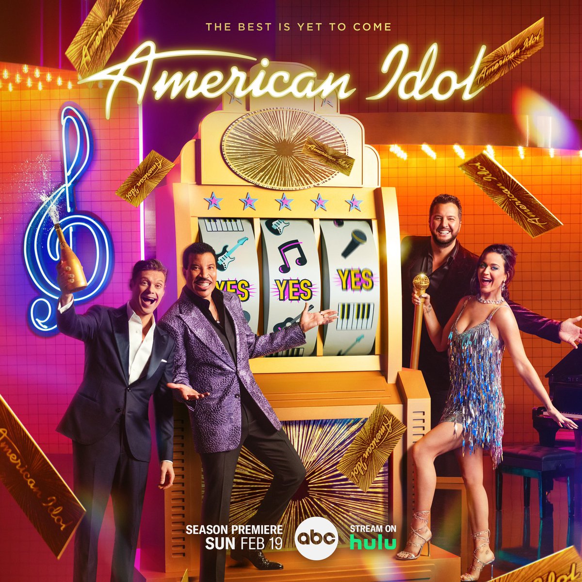 We’re about to hit the jackpot of talent this season! #AmericanIdol premieres Feb 19 on @ABCNetwork !