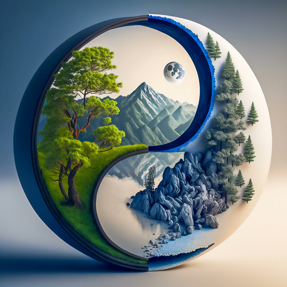 Woke up this to this beautiful airdrop  (left) from <a href="/bodhizai/">Bodhizai</a> after collecting his stunning zen piece (right)

His encouragement is this: I hope you find what it is you are looking for through these windows of enlightenment.

Beautiful ART my friend!!

#tezos
#tezoscommunity