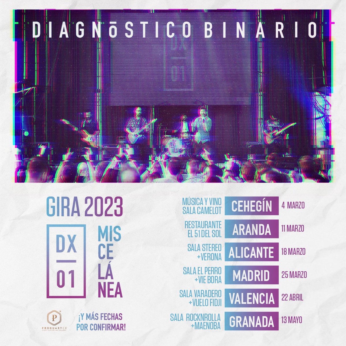 Sacar las agendas!!! Estas son las 6 primeras fechas de nuestra gira presentación de MISCELANEA!!! 

Algunas de ellas las compartiremos con grandes músicos y amigos!!!

Iremos sumando más fechas en este ilusionante camino.

Nos vemos en los escenarios!!!
 🎙️🎸🔥