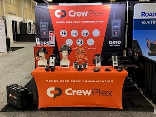 CrewPlex's tweet photo. Stop by booth 1341 at the @PavementExpo to learn more about our hands-free crew communication! #CrewPlex #HandsFree #WirelessIntercom #NPE2023 https://t.co/qE3KoceKqV