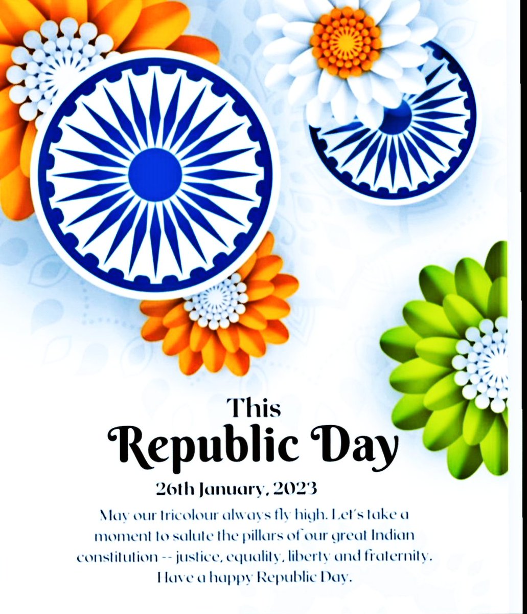 Wishing you all a very Happy Republic day today...Jai Hind🙏
#RepublicDay #RepublicDay2023 #indianholiday #Constitution #Indian #india #DelhiNCR