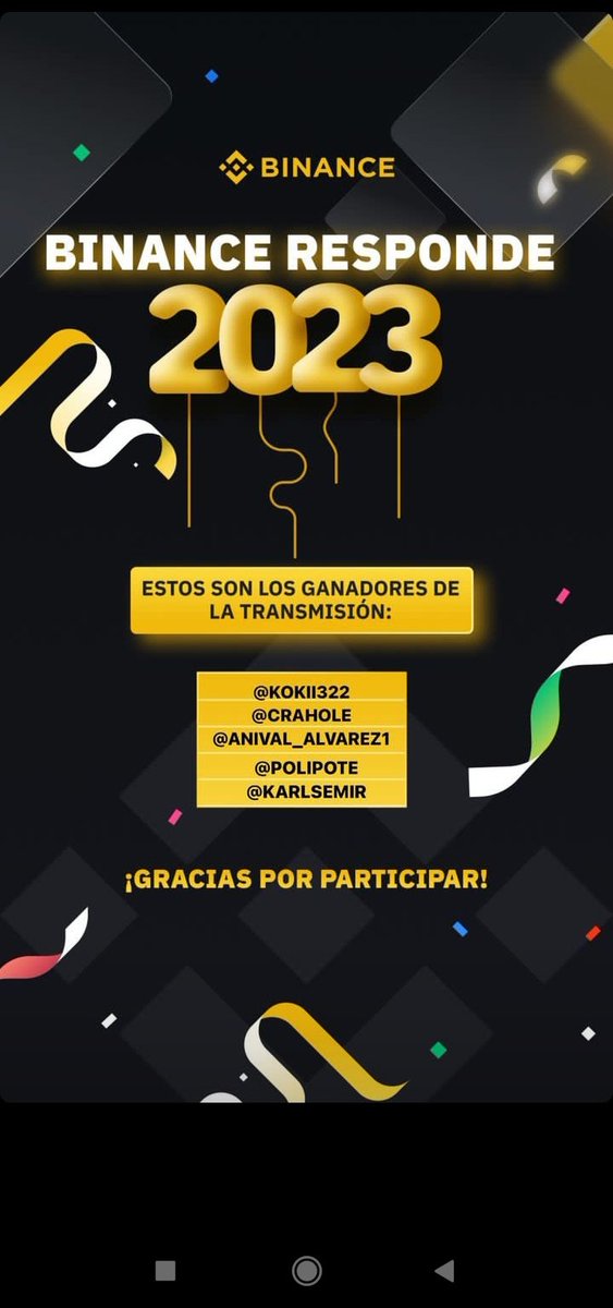 TineoYsidro7's tweet photo. Los Ganadores del primer Binance Responde de este #2023 🔥

Gracias por participar a estos afortunados ganadores, para los que no han participado o no ganaron tranqui, aún hay muchas más oportunidades, es solo el comienzo 😎😏

#Binance #BinanceES #BinanceSpanish #Binanceespañol https://t.co/cL4UGbE6Kk