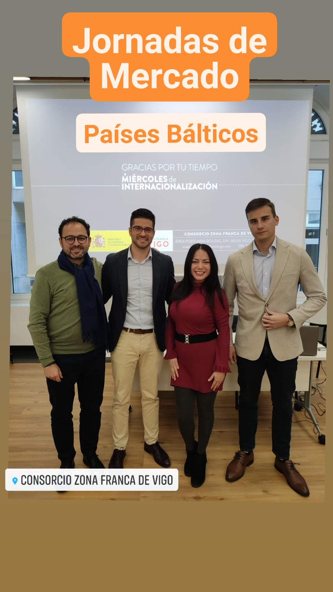 ldamasol's tweet photo. 25.ene.2023 - Hoy iniciaron las jornadas de Mercado con los #miercolesdeinternacionalización realizados en el Consorcio Zona Franca de Vigo, donde se presentaron las Oportunidades de Negocio para los PAÍSES BÁLTICOS.
#OperaGlobalBusiness #Rusbaltika #Tadelita
#CAFENTO https://t.co/CO9b6qgVTu