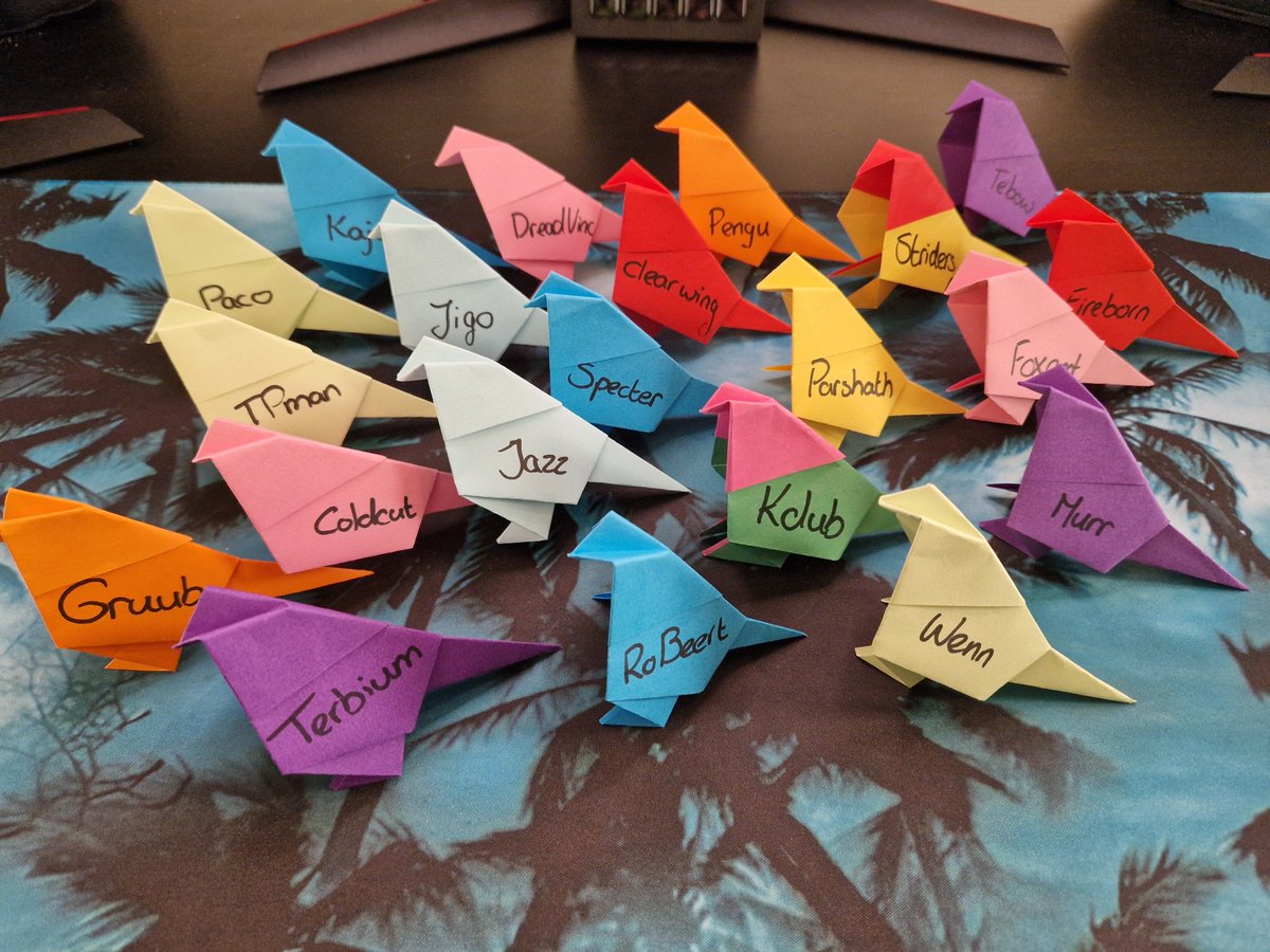 I am still in disbelief that we managed to raise $4,331 for <a href="/CARE/">CARE (care.org)</a> together with the great @softgiving !! 🥺 I am proud of all these (origami) birdies 🥰 

My flock is the best! This is an incredible amount and will help save many people