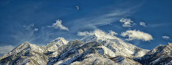 wmjohanson's tweet photo. New artwork for sale! - "Moon Over the Wasatch" - https://t.co/HyPqhcg2XD @fineartamerica https://t.co/1NLpff0rrj