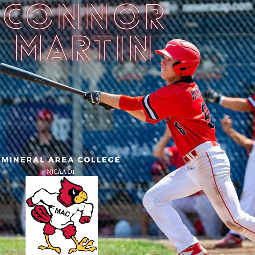 Congratulations to 2023 Outfielder <a href="/Connor_Martin_9/">Connor Martin</a> on his commitment to Mineral Area College (NJCAA D1) in Park Hills, MO. #baseballnorth #abbotsfordcardinals