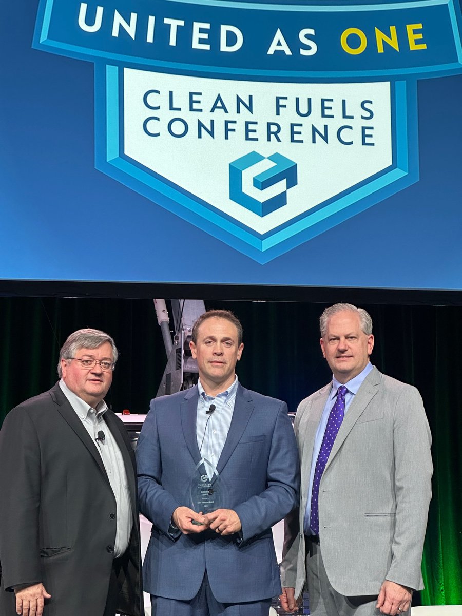 This year’s Clean Fuels “Initiative Award” goes to the Iowa Biodiesel Board! Since its inception in 2007, the IBB has become “invaluable in advancing biodiesel in Iowa and across the nation,” said Clean Fuels. Thank you, <a href="/CleanFuelsAA/">Clean Fuels Alliance America</a>! <a href="/IowaSoybeans/">IowaSoybeans</a>