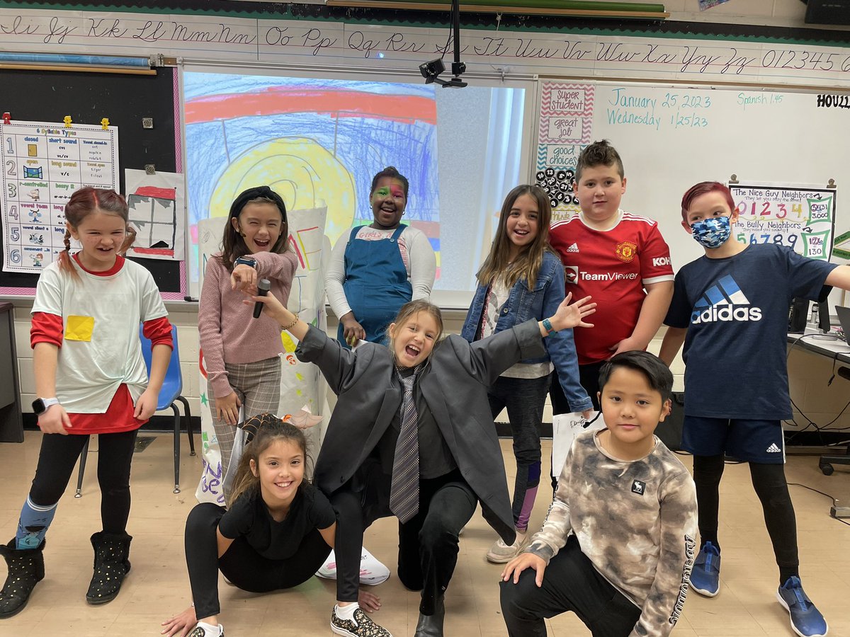MrsHoullier's tweet photo. Team Houllier presents - “Name That Character!” We had so much F-U-N and we practiced our reading fluency! @JaniceMcD85 @mrsshappirio https://t.co/yfERsQNzYe
