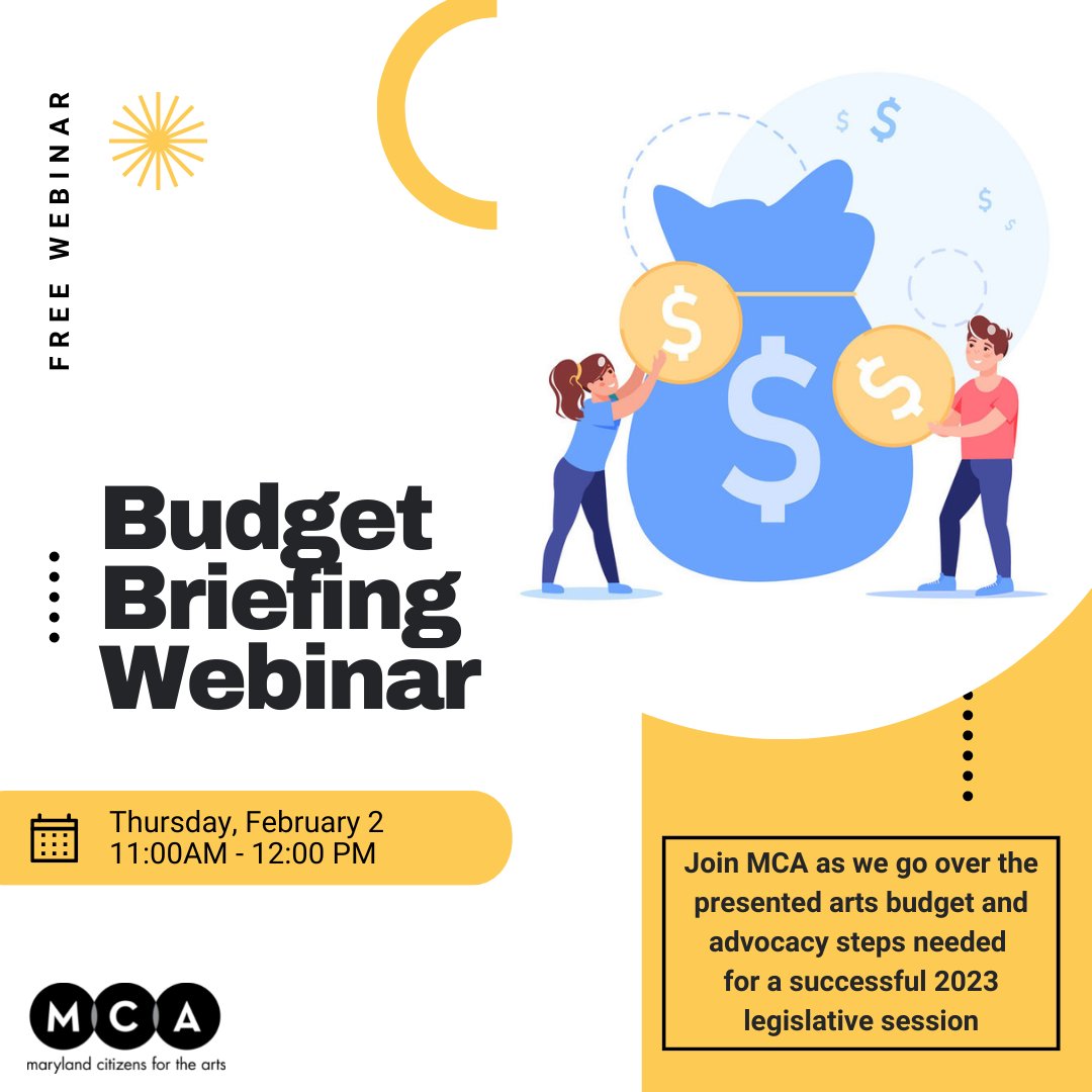It’s almost time to discuss the FY24 Arts Budget! RSVP to hear the scoop 🔗 bit.ly/3HvNnZp
