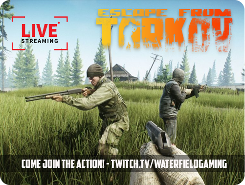 Let's Get Kills or be Killed! Join my live on Twitch for some #EscapeFromTarkov  #Scavs #PMCs
twitch.tv/waterfieldgami… or kick.com/waterfieldgami… <a href="/kick/"></a>