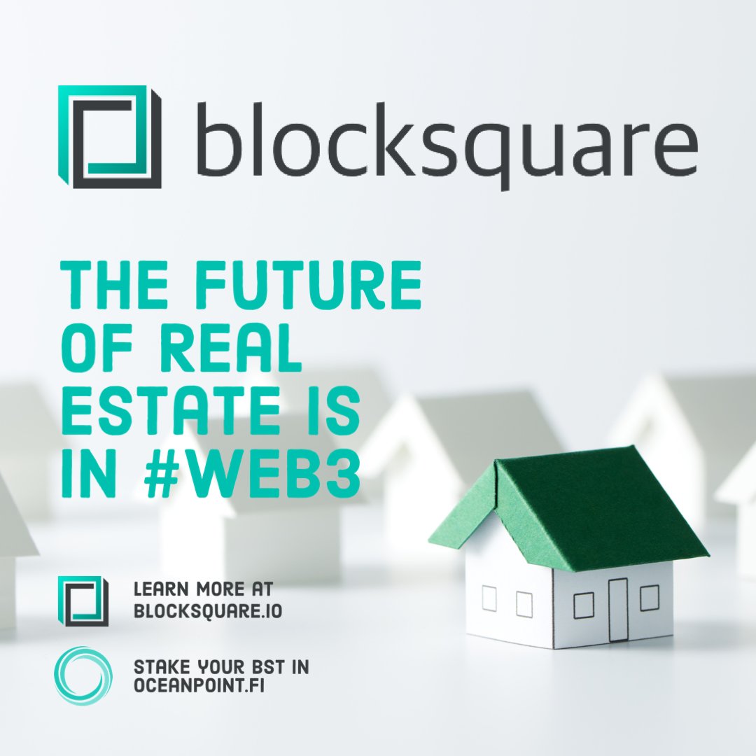 fabinacci_'s tweet photo. Estimates suggest that tokenized real estate could grow in value to reach up to $200 billion by 2024 already 👀🚀
@blocksquare_io is one of the disrupting forces in #crypto doing just that, sitting at barely 2m mcap. Weekly #Blockchats and tons of content online. #DYOR
$BST https://t.co/xy6oos9fnZ